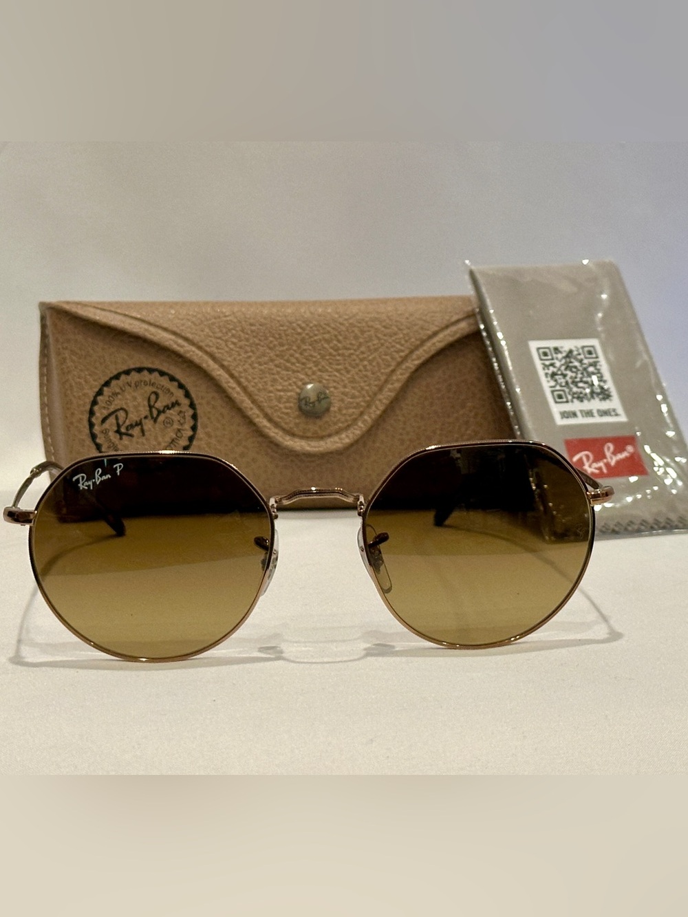 Ray-Ban RB3565 Jack Polarized Unisex Sunglasses Brown Lens Medium Copper Frame - Picture 2 of 14